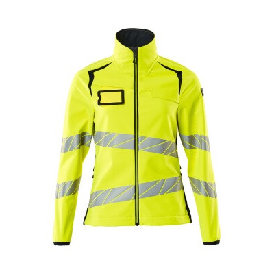 MASCOT® - Soft Shell Jacke ACCELERATE SAFE, hi-vis Gelb/Schwarzblau, Größe 5XL