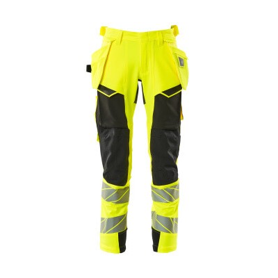 MASCOT® - Hose mit Hängetaschen ACCELERATE SAFE, hi-vis Gelb/Schwarz, Größe 90C58