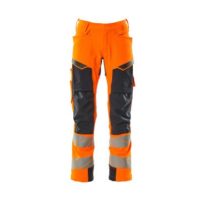 MASCOT® - Hose mit Knietaschen ACCELERATE SAFE, hi-vis Orange/Schwarzblau, Größe 76C47