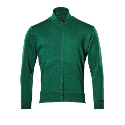MASCOT® - Sweatshirt mit Reißverschluss Lavit Grün 51591-970-03, Größe XL