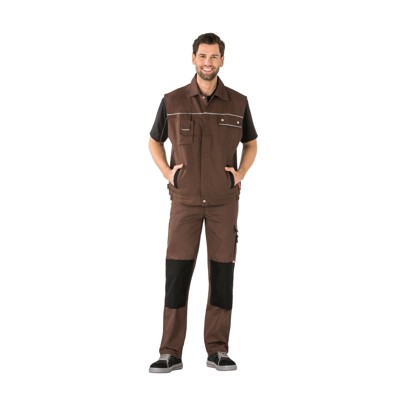 Planam - Arbeitsweste 2166 braun/schwarz, Größe L