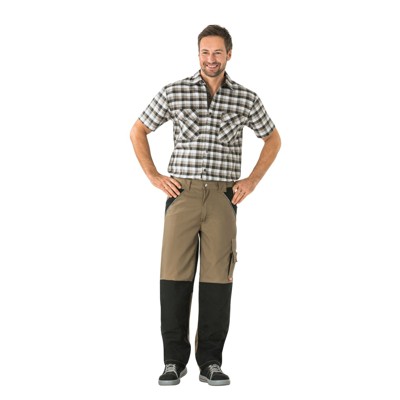 Planam - Bundhose 2514 sand/schwarz, Größe 94