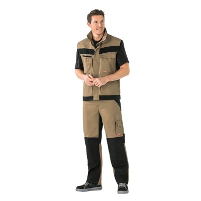 Planam - Arbeitsweste 2534 sand/schwarz, Größe XL
