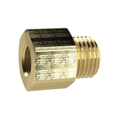 RIEGLER® - Reduziernippel lang, G 1" A, G 3/4" I, SW 38, Messing