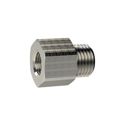 RIEGLER® - Reduziernippel lang, G 1.1/4" A, G 1" I, SW 50, Messing vernickelt