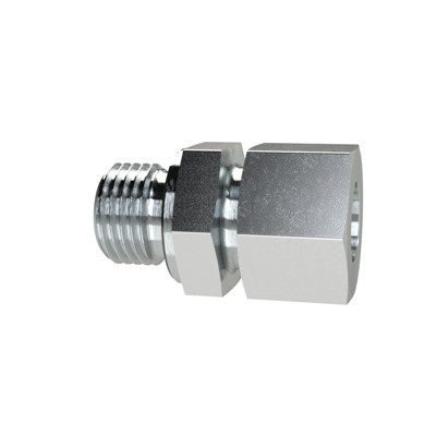 RIEGLER® - Gerade Einschraubverschraubung, G 3/8" A, Rohr-Ø 8, Stahl verzinkt