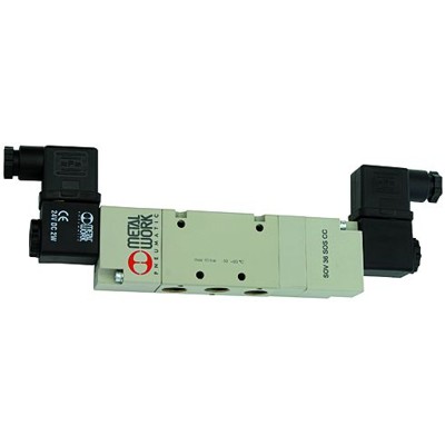 RIEGLER® - 5/3-Wegeventil, elektropneumatisch, Mitte geschlossen, G 1/2", 24 V DC