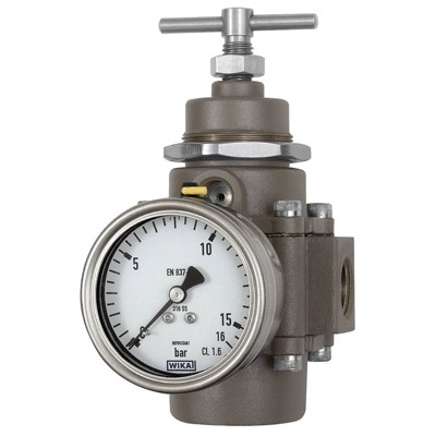RIEGLER® - Edelstahl-Guss-Druckregler, 1.4401, BG 4, G 1", 1,7 - 17,5 bar