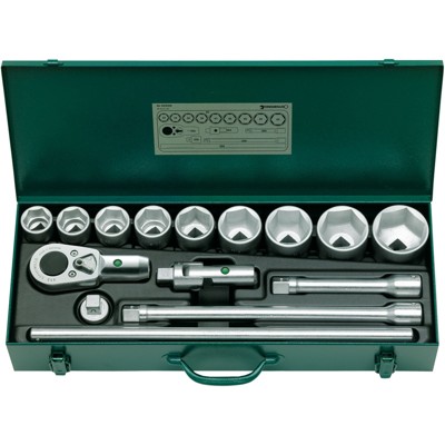 STAHLWILLE® - 3/4" (20mm) Steckschlüsselsatz Nr.55/9/6 N 15-teilig