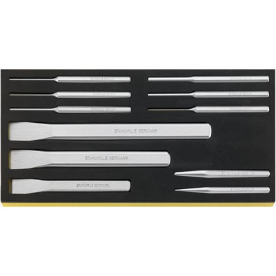STAHLWILLE® - Meißel, Körner, Splinttreiber in TCS Nr.TCS 102-108/11 1/3-Teilung 11-teilig