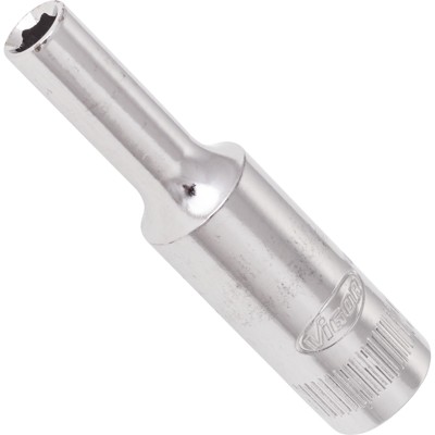 VIGOR® - VIGOR Sechskant Steckschlüsseleinsatz ∙ lang ∙ V2533N ∙ Vierkant6,3 mm (1/4 Zoll) ∙ Außen Sechskant Profil ∙ 4 mm