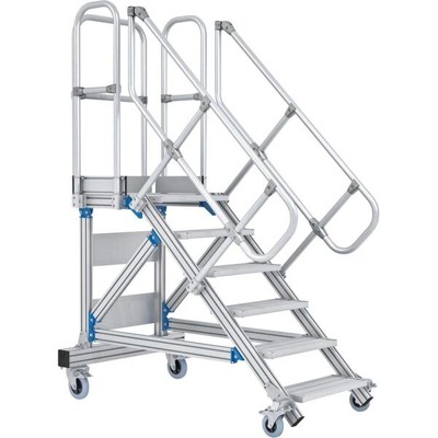 ZARGES - Treppe 5 Stufen, 45°, Stufenbreite 1000mm, beidseitiger Handlauf