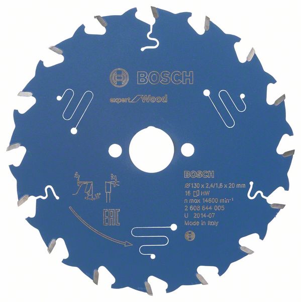 BOSCH Kreissägeblatt Expert for Wood, 130 x 20 x 2,4 mm, 16