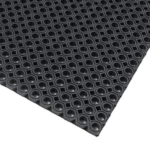 Schmutzfangmatte, gelocht, schwarz, L x B 1000 x 750 mm.