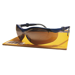 Schutzbrille CYCLE mit UV-Schutz, silber, VE 3 Stk.