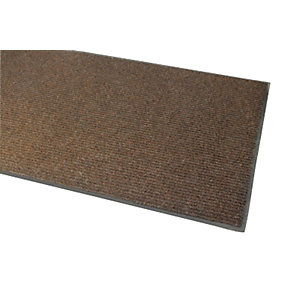 Schmutzfangmatte, gerippt, LxB 900 x 600 mm, braun.