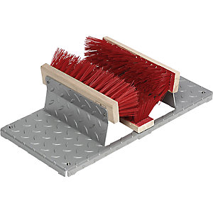 Schuhreiniger, aus Stahl-Tränenblech, LxBxH 590 x 290 x 170 mm.