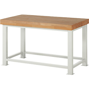 Schwerlast-Werkbank, Plattenstärke 100 mm, BxT 1500 x 900 mm.