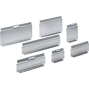 Schubladen-Einteilungsmaterial, VE = 5 Stk, für Schubladenhöhe 100, 125 mm, Trennblech, Länge 102 mm.