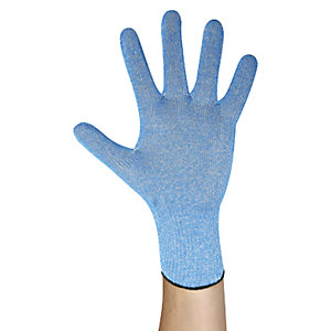 Schnittschutzhandschuhe, lebensmittelecht, blau, VE 6 Stk, Größe 6 (XS).