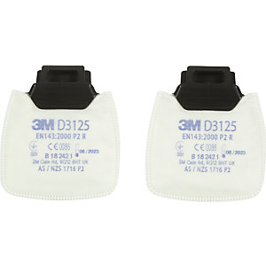 Secure Click™ Partikelfilter D3125, Schutzstufe P2 R, VE 10 Paar, für Halbmaske HF-800.
