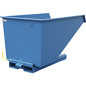 Schwerlast-Kippbehälter, Traglast 2500 kg, blau, Volumen 1,1 m³.