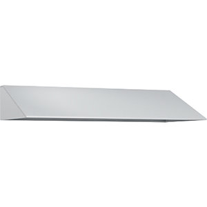 Schrägdachaufsatz, HxT 230 x 500 mm, Stahl, B 3 x 400 mm, lichtgrau.