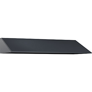 Schrägdachaufsatz, HxT 230 x 500 mm, Stahl, B 4 x 300 mm, anthrazitgrau.