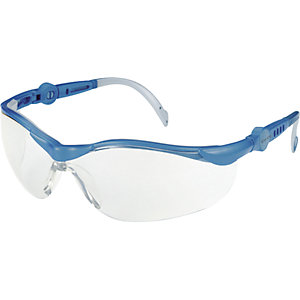 Schutzbrille CYCLE ergonomisch, klar, Polycarbonat, blau.