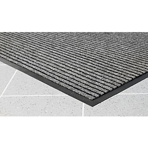 Schmutzfangmatte mit Borsten, LxB 1500 x 900 mm, anthrazit gestreift.
