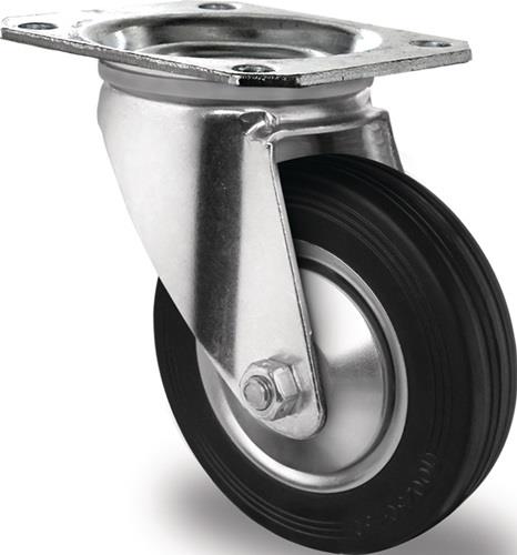 Lenkrolle D.100mm Trgf.75kg VG Platte L105xB80mm PROMAT